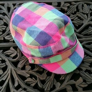 Multicolored Checkered Hat: Manhattan Hat Company